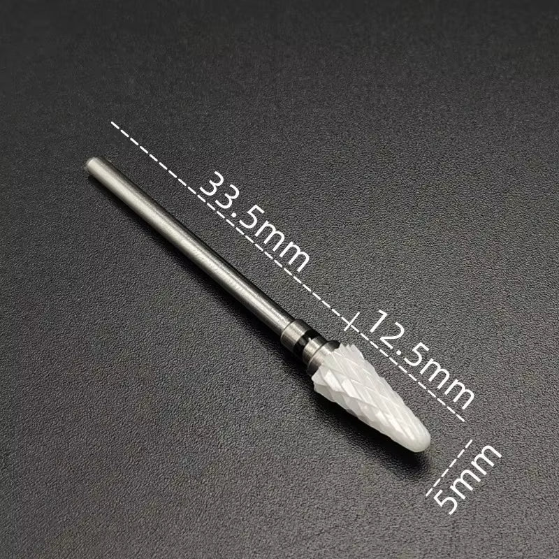 Ceramic Carbide Nail Drill Bit Rotate Burr Milling Nail Cutter Bits Electric Drill Machine for Manicure Pedicure Tools