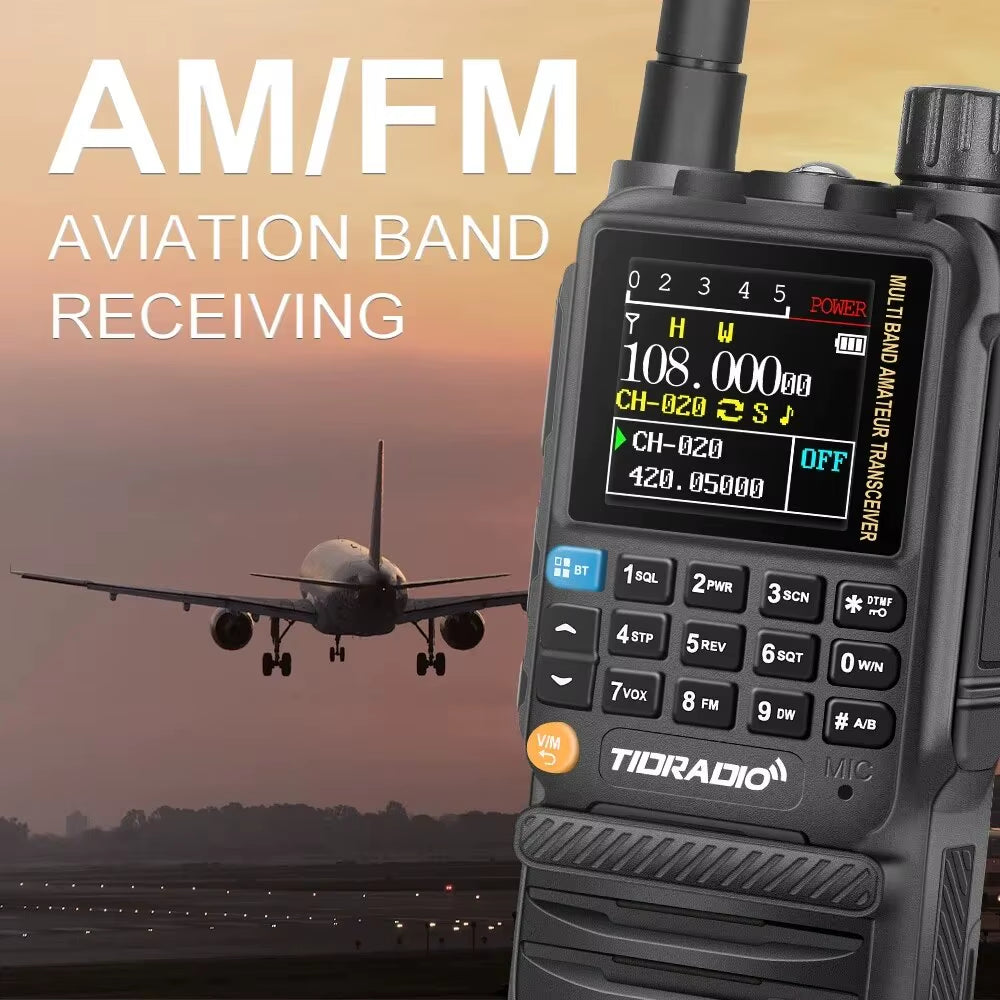 H3 Radios Walkie Talkie Long Range Phone APP Wireless Programming Air Band Tow Way Radio USB Type-C Programming &Charge