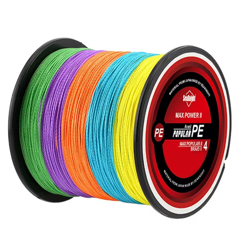 Brand Triposeidon Series 4 Strands 300M PE Braided Fishing Line 8-60LB Multifilament Fishing Line Smooth Carp Fishing