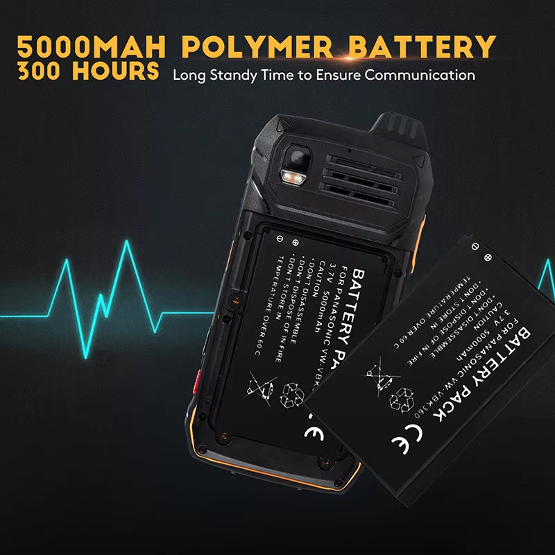 IP68 Waterproof Rugged Smartphone Two Way Radio Wireless Global GPS Zello Security 4G POC Radio Walkie Talkie