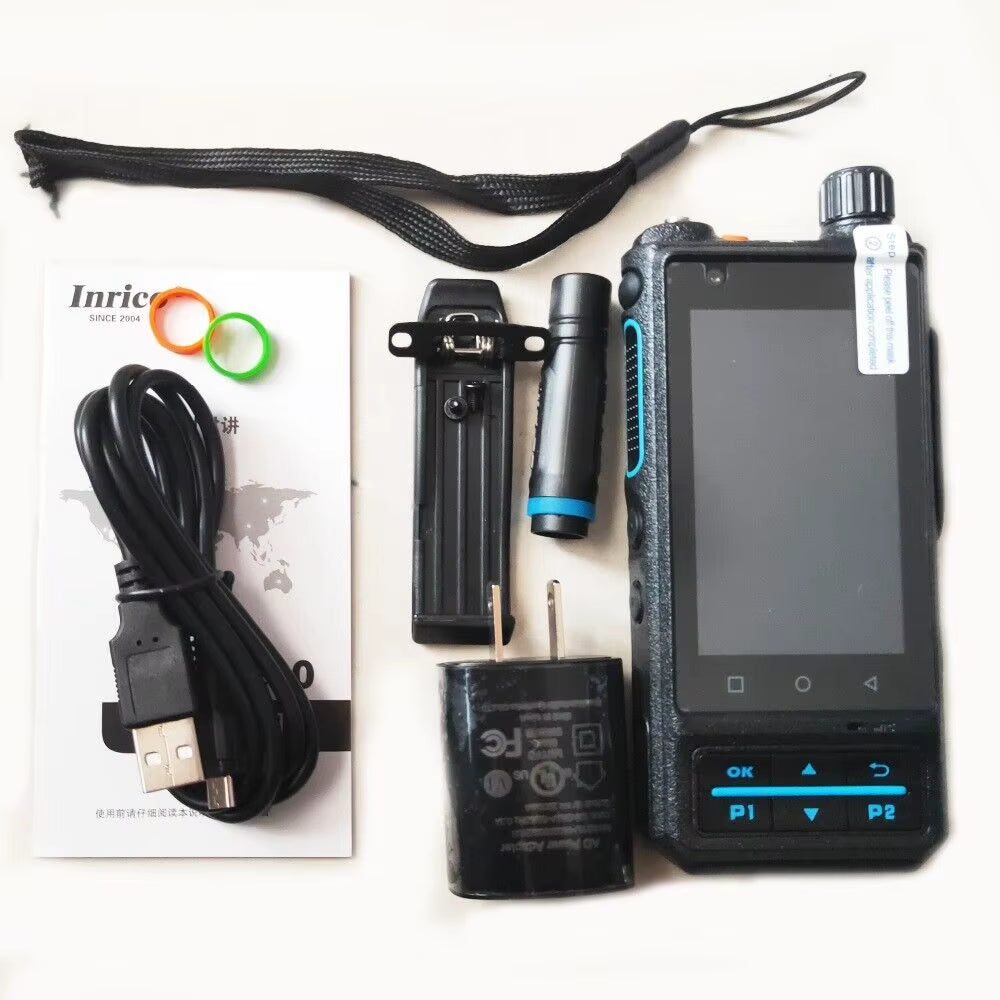 Inrico 4G Network Radio S200 Android 10 LTE/WCDMA/GSM Mobile Phone Work with Real-Ptt Zello Unlocked Walkie Talkie Global Call