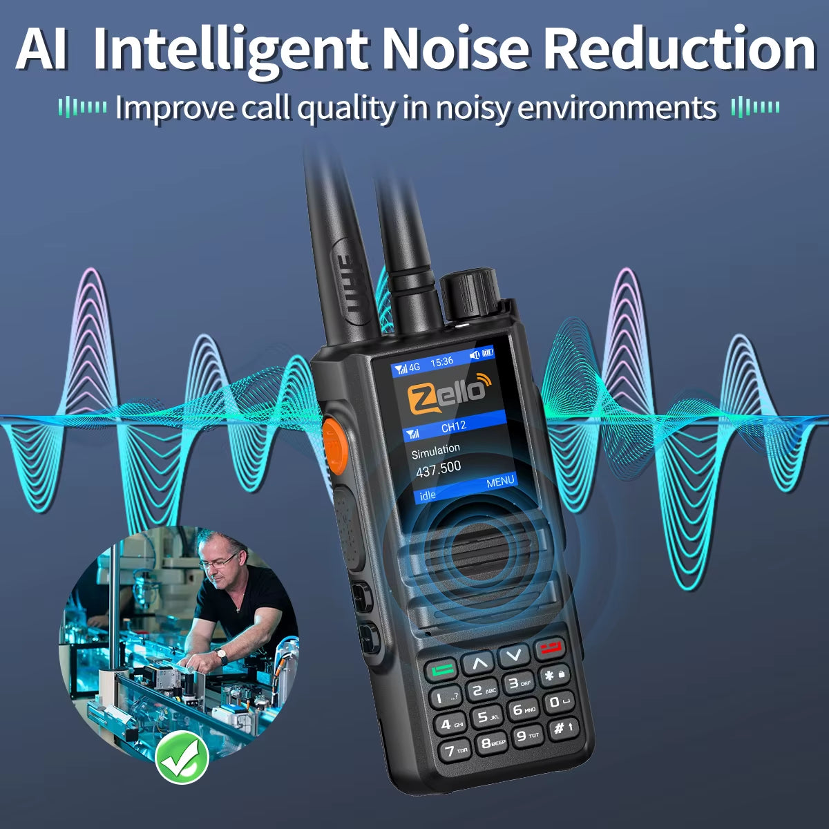 GP-889 Walkie Talkie Dual Mode POC Network Radio ZELLO Global UHF Bluetooth WIFI Android 2/3/4G Type-C Ham Radio Hunting