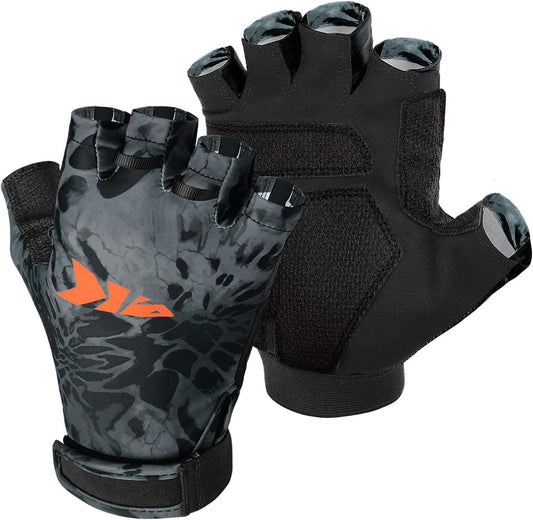 Gill Raker Gloves UPF50+ Fishing Gloves with UV Protection for Men or Women - Fishing, Outdoor, Kayaking, Rowing, Sailing, Canoeing, Hiking, Biking