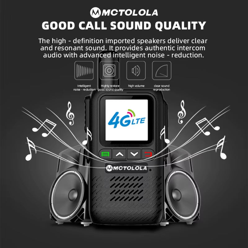 MOTOLOLA Global Walkie Talkie,4G/5G POC Remote Phone，Police Civilian Fleet (Free)5000Km Professional Radio Communicator 500Km