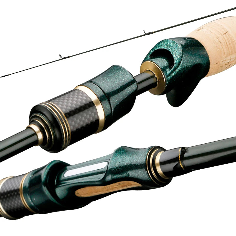 Spinning Casting Carbon Fishing Rod 4-5 Sections 1.8M/2.1M/2.4M Portable Travel Rod Spinning Fishing Rods Fishing Tackle
